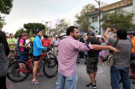 Homenaje póstumo  al señor Gustavo Berlanga Sánchez, “Don Gus”, quien fue líder de los paseos ciclistas e impulsor del transporte no motorizado.