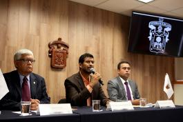 Rueda de prensa para dar a conocer la Campaña de brigadas jurídicas itinerantes.