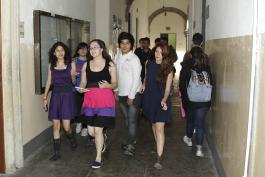 Rally del programa Universidad Segura en la Preparatoria Jalisco. El objetivos es que los estudiantes conozcan sobre el delito cibernético y las extorsiones