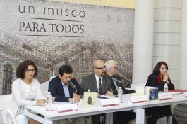 Rueda de prensa para anunciar las exposiciones: David Hockney. Words & Pictures y Slipping Glimpsers. George Blacklock & Gary Oldman, que serán inauguradas el viernes 27 de noviembre.