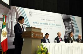 Toma de protesta del Rector del CUAAD, maestro Ernesto Flores Gallo