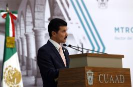 Toma de protesta del Rector del CUAAD, maestro Ernesto Flores Gallo