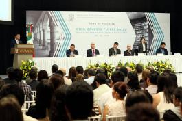 Toma de protesta del Rector del CUAAD, maestro Ernesto Flores Gallo