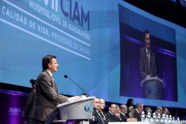 Inauguración del XVII Congreso Internacional Avances en Medicina Hospital Civil de Guadalajara 2015, “Calidad de vida, prioridad en salud”. 