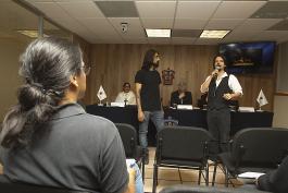 Rueda de prensa para dar a conocer os detalles de la Campaña Interinstitucional de Lucha contra el Cáncer de Mama 2015.