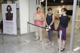 Inauguración de la exposición Del Quijote y otros tesoros de la Biblioteca Pública del Estado de Jalisco “Juan José Arreola”. Preside la maestra Ana María de la O Castellanos, coordinadora del acervo histórico de la BPEJ.