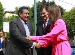 Informe "10 Años de Transparencia en Jalisco" en el marco de la Celebración del 10 Aniversario del ITEI su presidenta Cynthia Patricia Cantero Pacheco festejo en el Cine foro de la Universidad de Guadalajara. Al acto acude el Rector general de la Universidad de Guadalajara Itzcóatl Tonatiuh Bravo Padilla y el Gobernador del estado Jorge Aristóteles Sandoval Díaz