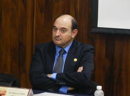 XXII Taller de Derecho Internacional. Mesa  redonda “Derecho internacional humanitario”.Participan: doctor Marcos Pablo Moloeznik Gruer, profesor investigador del CUCSH; maestra Mariana Salazar Albornoz, directora de Derecho Internacional Humanitario de la SRE; doctor  Arturo Villarreal Palos, profesor del CUCSH; doctor Juan Manuel Portilla Gómez, catedrático de la FES Acatlán-UNAM.