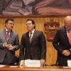 Ceremonia de afiliación de estudiantes de los niveles medio superior y superior de esta Casa de Estudio al IMSS.
