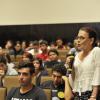Sesión de preguntas en la Conferencia ''Educación para la sustentabilidad''