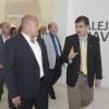 Reunión del Rector General de la UdeG, maestro Itzcóatl Tonatiuh Bravo Padilla, con el presidente municipal electo de Guadalajara, Enrique Alfaro Ramírez.