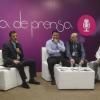 El Rector General de la Universidad de Guadalajara, maestro Itzcóatl Tonatiuh Bravo Padilla y el gobernador del Estado Jorge Aristóteles Sandoval hablan en rueda de prensa previo a la inauguración de l Campus Party 2015