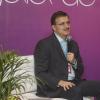 El Rector General de la Universidad de Guadalajara, maestro Itzcóatl Tonatiuh Bravo Padilla y el gobernador del Estado Jorge Aristóteles Sandoval hablan en rueda de prensa previo a la inauguración de l Campus Party 2015